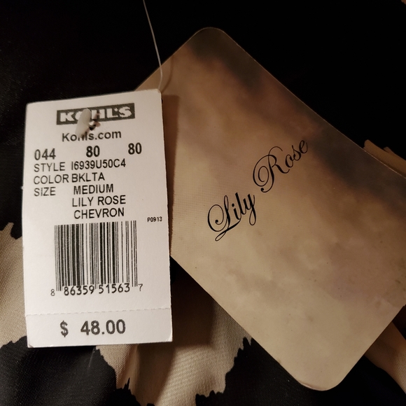 Lily Rose Chevron Dress. NWT - Picture 4 of 7